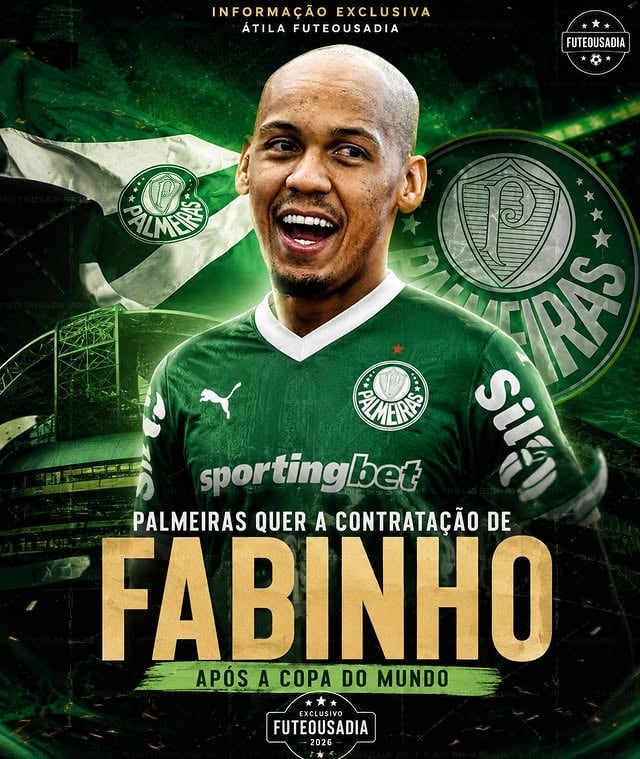 ⚠️⚠️⚠️⚠️⚠️EXCLUSIVO!!!Palmeiras quer a contratação do Fabinho após a copa do mundo. O interesse agora aumentou significativamente.